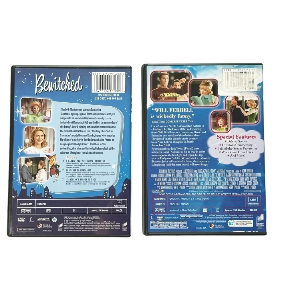 Bewitched Television Show and Movie Combo 2 DVDs
